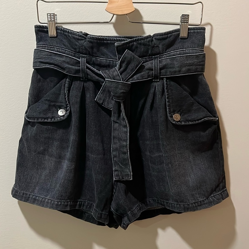 Veronica Beard Nori Paperbag Denim Shorts